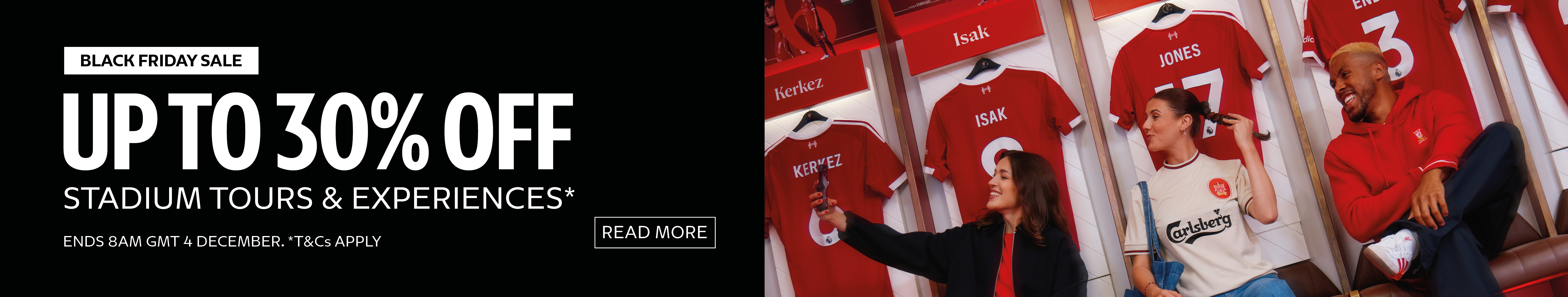 Group taking a selfie in the locker room. Upto 30% off tours and experiences this black Friday