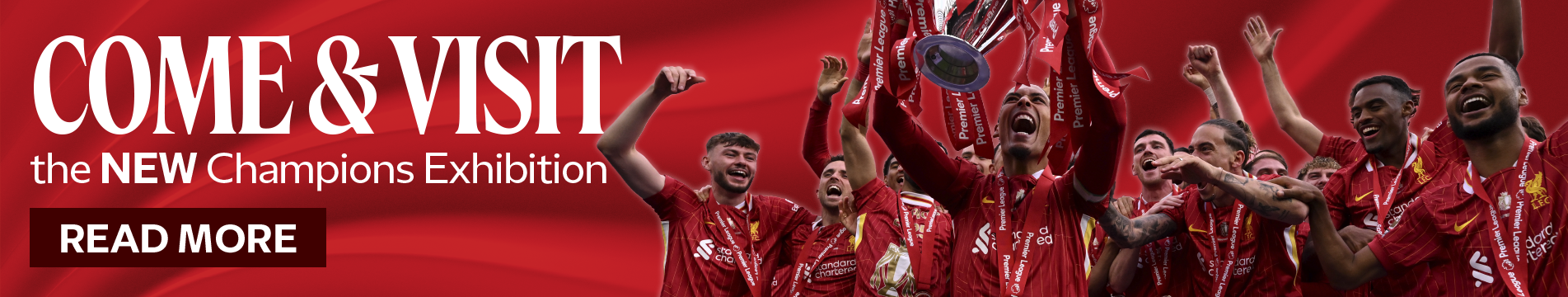 Liverpool premier league champions banner