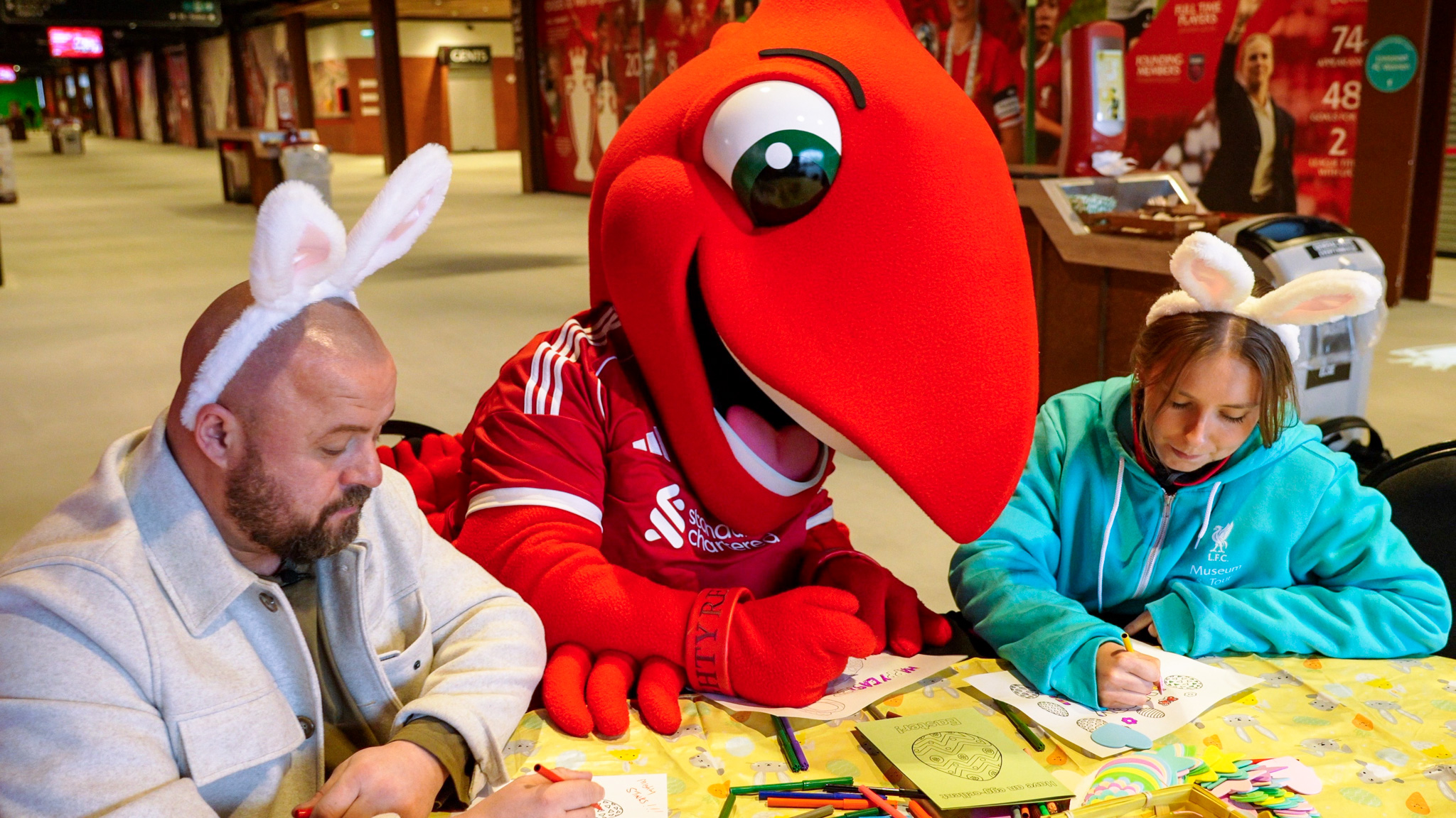 A man talking into a microphone