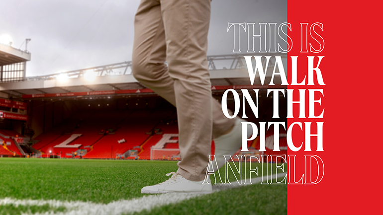 Fans outside of Anfield Stadium on a match day